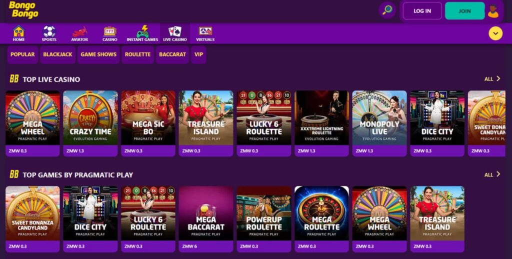 BongoBongo casino game