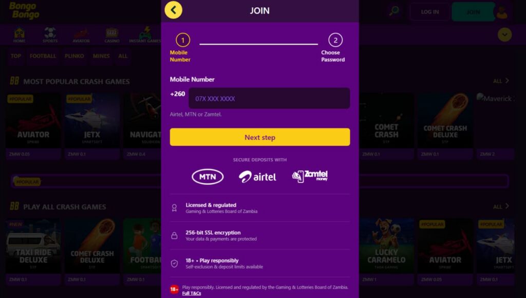 BongoBongo sign up